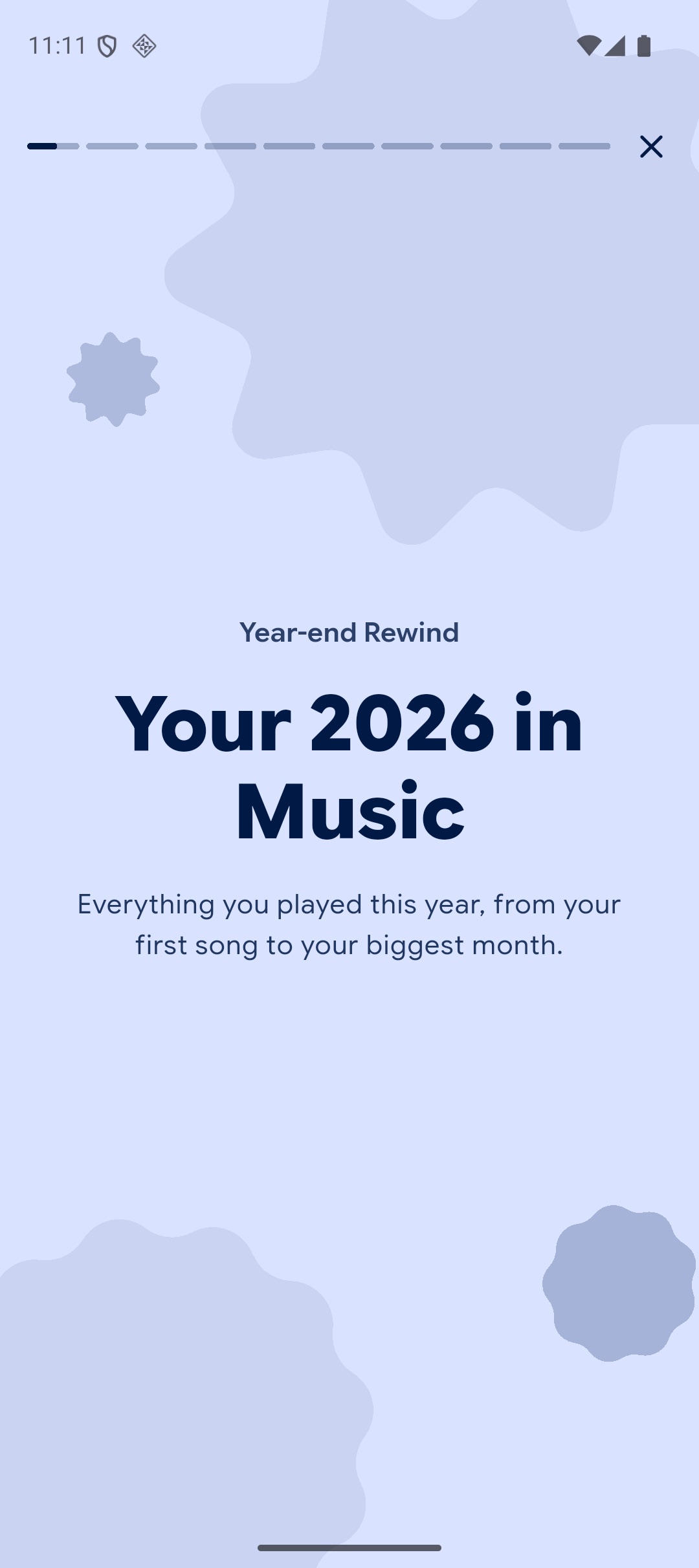 Rewind introduction screen